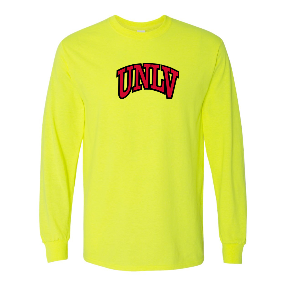 Men's UNLV Rebels Gildan Heavy Cotton Long Sleeve T-Shirt